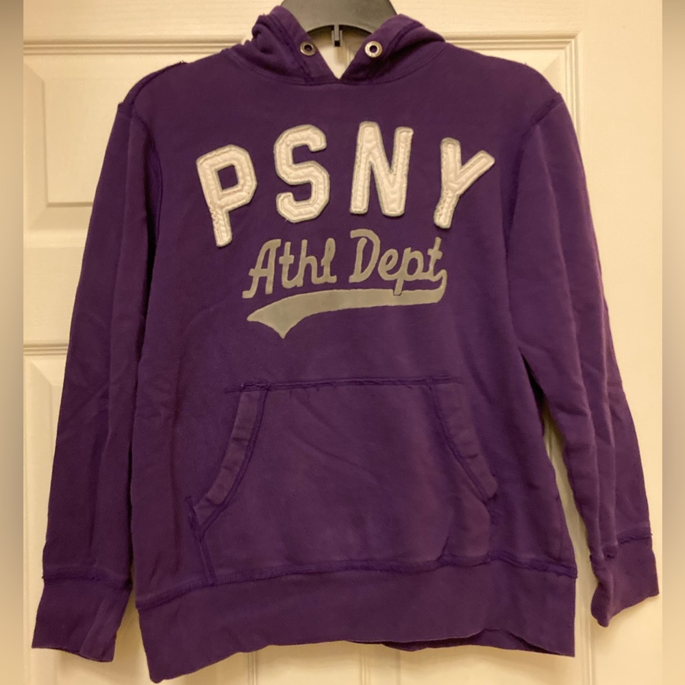P. S. from Aeropostale Kids Large (12) Purple Sweatshirt Hoodie lightly used